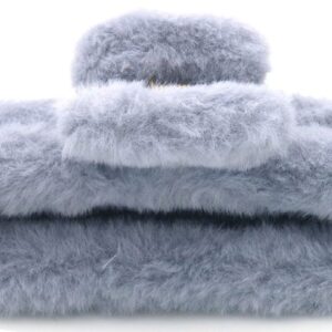 Haarklem fluffy grijs
