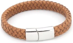 Armband leer lichtbruin
