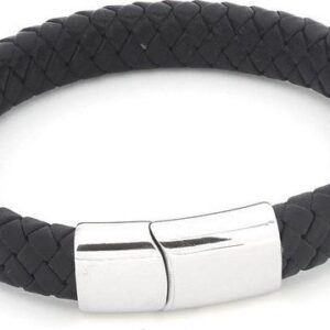 Armband leer zwart