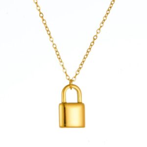 Ketting slotje goud