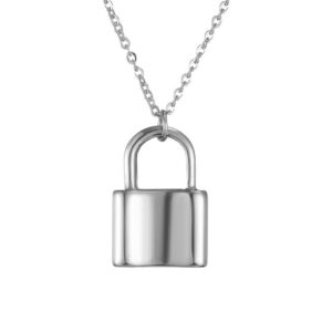 Ketting slotje zilver