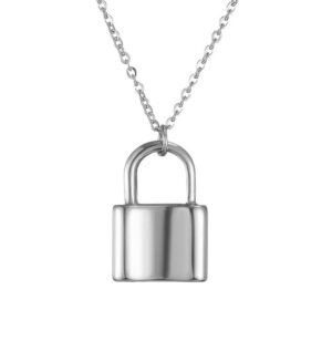 Ketting slotje zilver