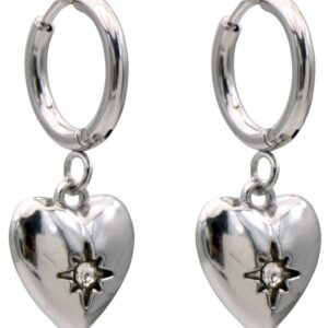 Oorbellen hartjes zilver