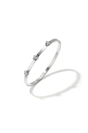 Bengel bloemen zilver
