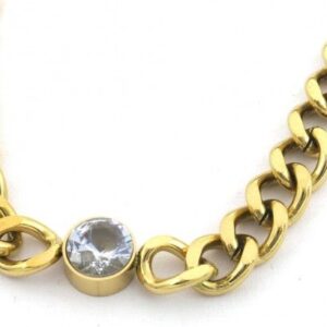 Ketting met parel goud