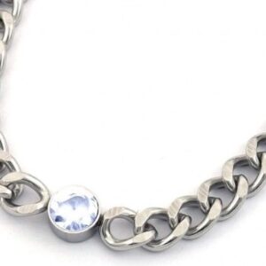 Ketting met parel zilver