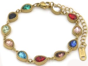 Armband Crystals goud