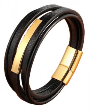 Armband goud-zwart