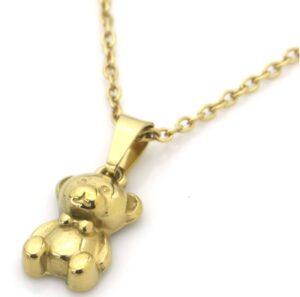 Ketting bear goud