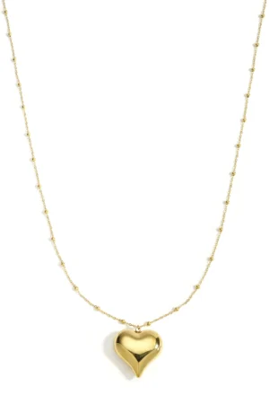 Ketting met hartje goud lang