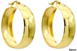 Oorbellen 30 mm goud