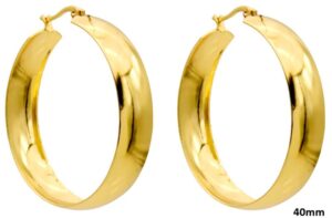 Oorbellen 40 mm goud