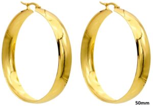 Oorbellen 50 mm goud