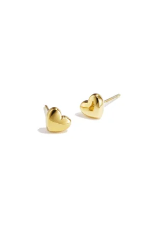 Oorbellen hartje goud