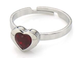 Ring Heart Crystal