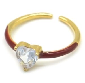 Ring Heart Bordeaux