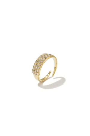 Ring Strass goud