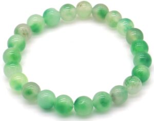 Armband stenen 8 mm, Chalcedony greenish