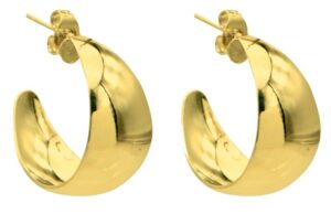 Oorbellen 25 mm Moon goud