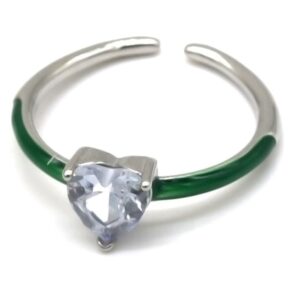 Ring Heart Green